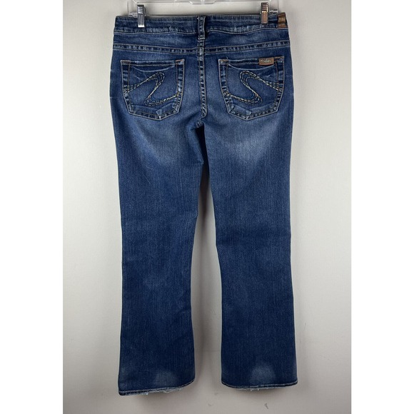 Silver Jeans Womens Tina Boot Cut Denim Blue Light Wash Low Rise 30 Y2K - Picture 1 of 7